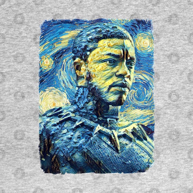 Black Panther Van Gogh Style by todos